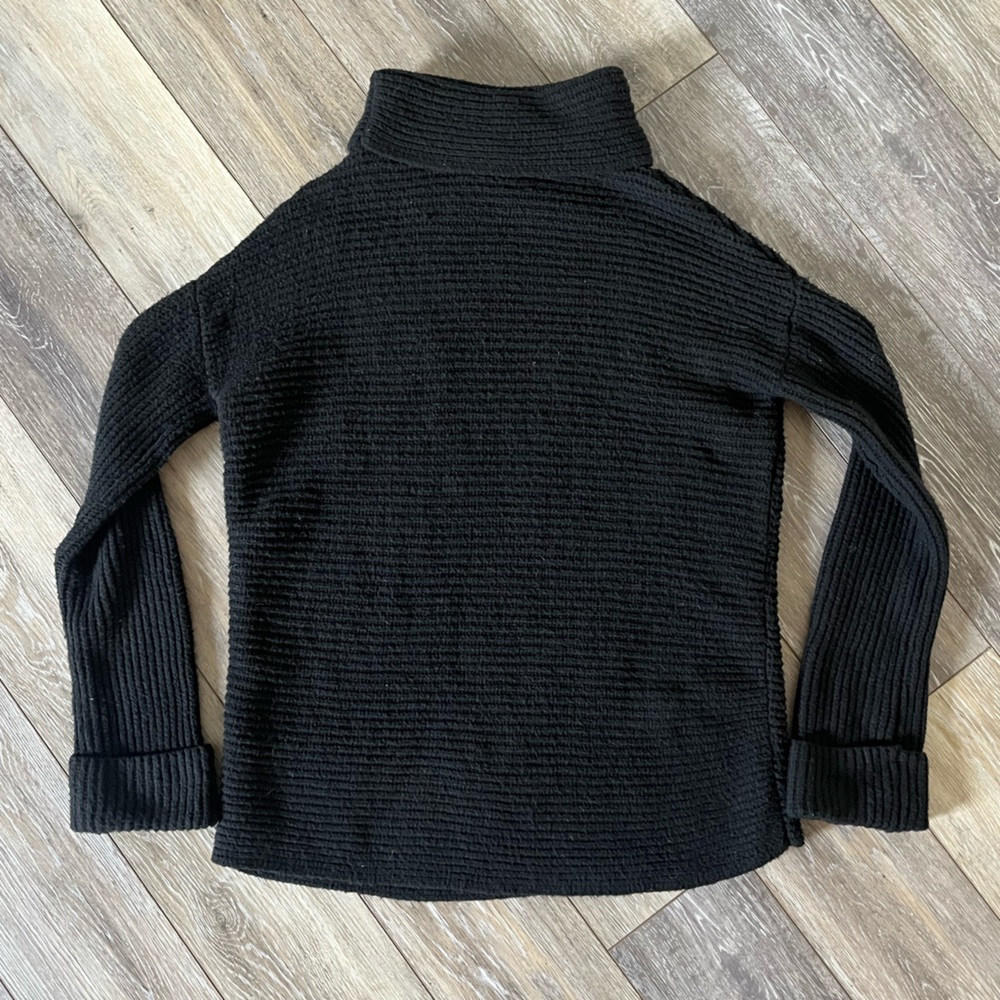 Pilcro Anthropologie Black Oversized Cowl Neck Sweater - Picture 5 of 10
